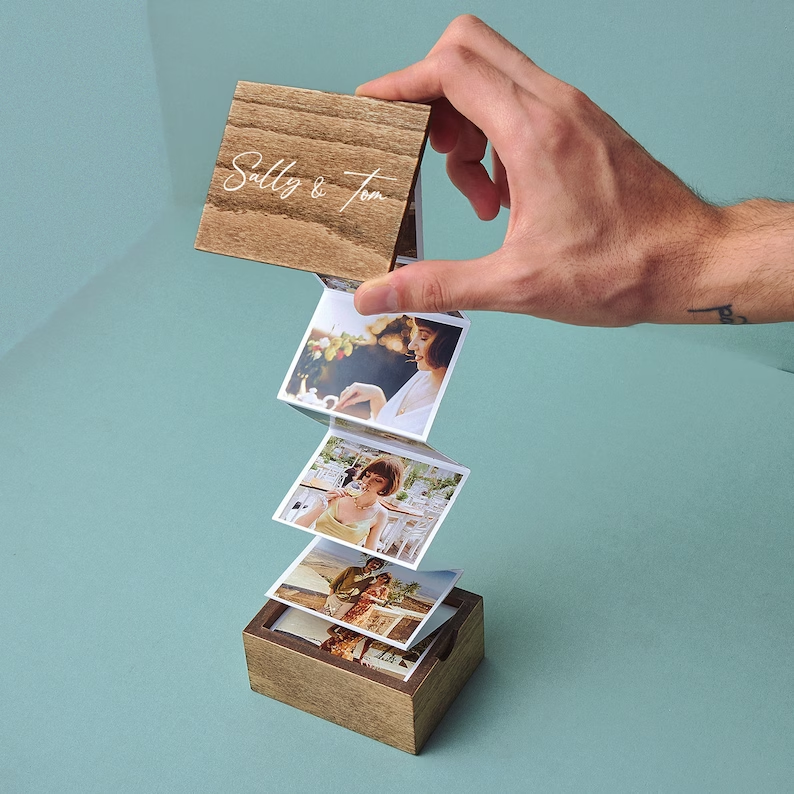 Personalized Pull Out Photo Box Birthday Valentine's Day Gift For Her/Him