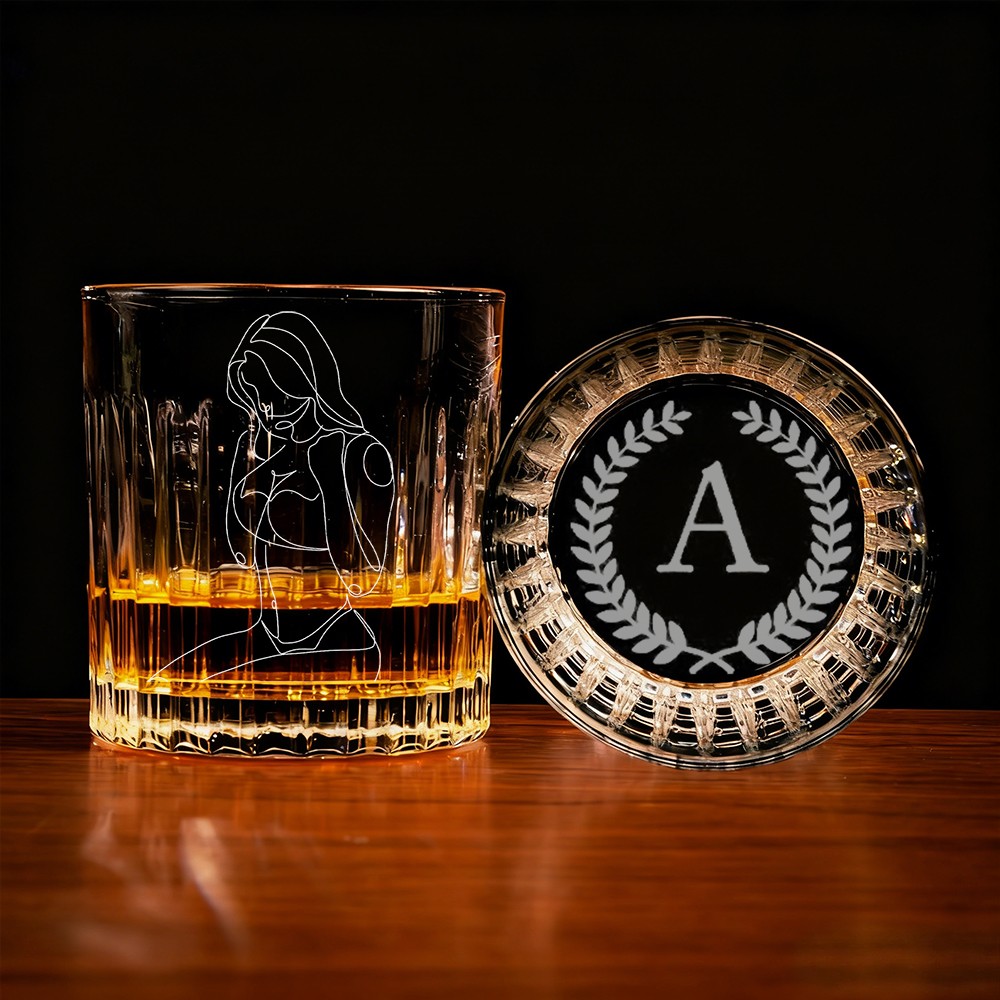 Personalized Spicy Photo Whiskey Glass Best Gift For Couple