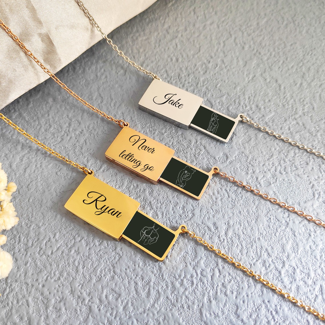 Personalized Hidden message Necklace with Your Spicy Photo for Her