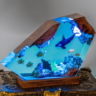 HOT SALE❗❗(40% OFF)Killer whales and Turtle Resin Night Light Christmas Gift