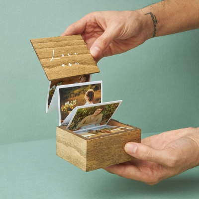 Personalized Pull Out Photo Box Birthday Valentine's Day Gift For Her/Him