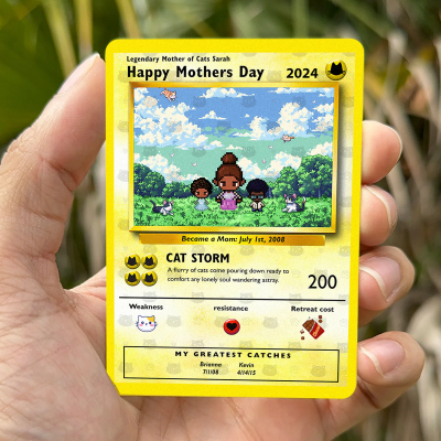 Build Your Own Mother's Day Metal Card Mother's Day Gift
