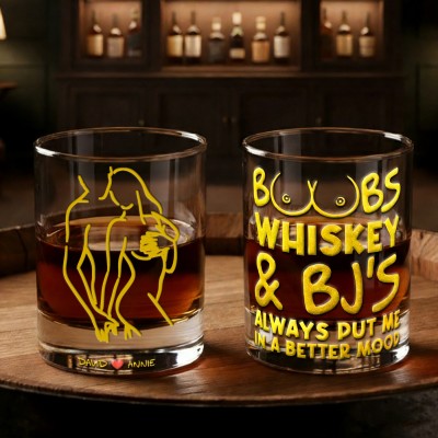 Personalized Whiskey Glass With Spicy Photo Best Gift For Couple