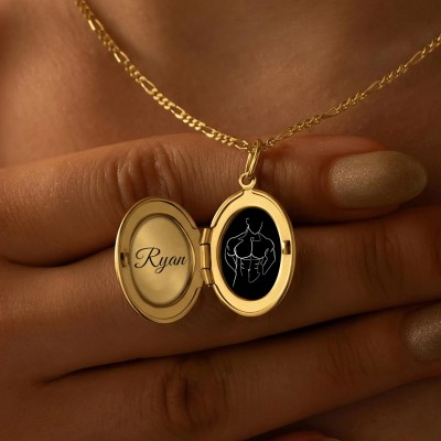 Personalized Locket Necklace with Your Spicy Photo for Her
