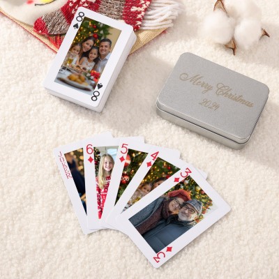 Personalized Photo Playing Cards with Gift Box for Couple